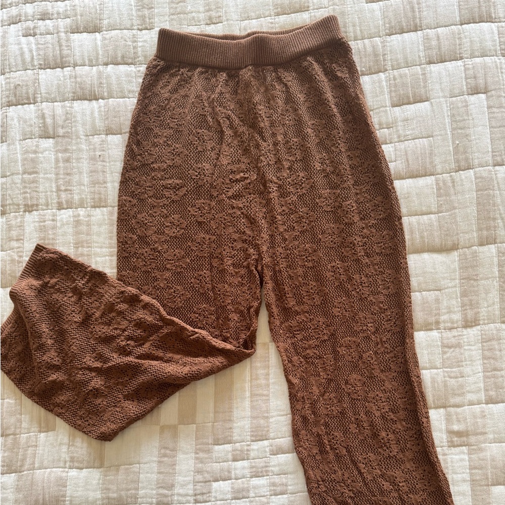 Beklina Lace Crochet Pants Small